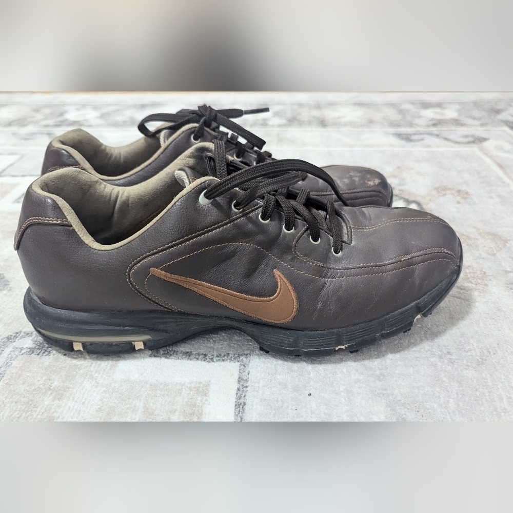 Nike Air Zoom Revive Golf Shoes Mens size 9  Brown Leather